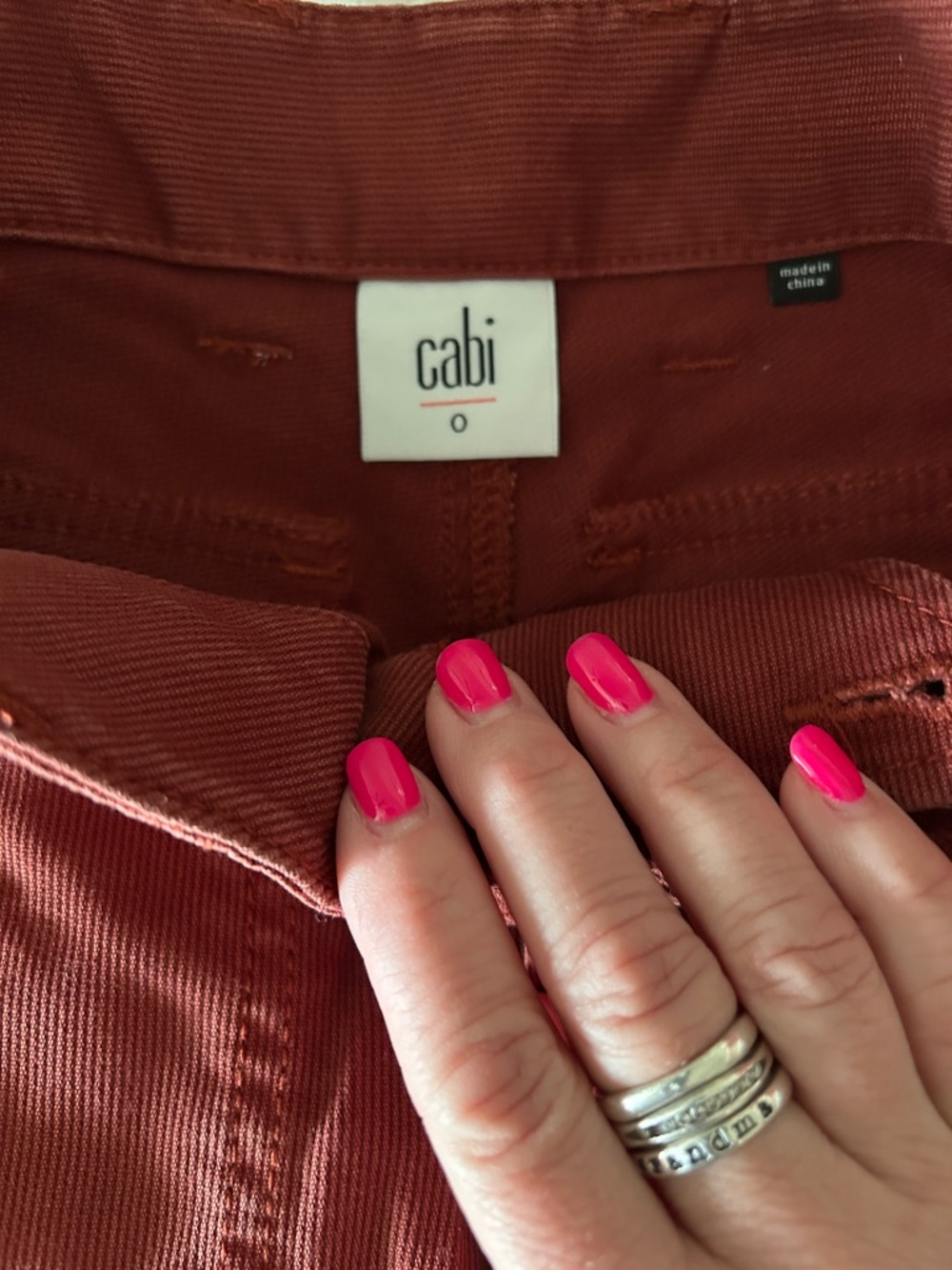 CAbi Rust-Toned Utility Pants - Picture 2 of 4